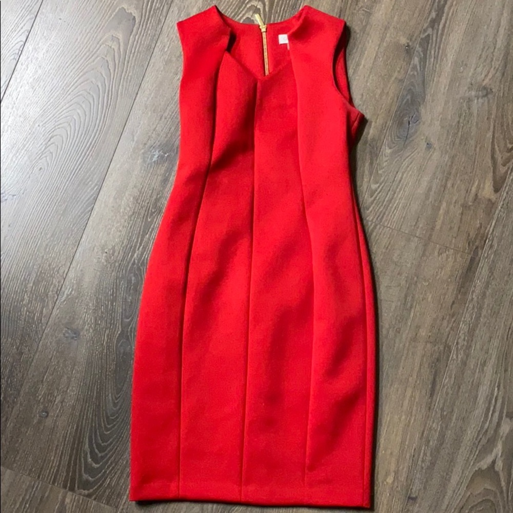 Red Calvin Klein Dress